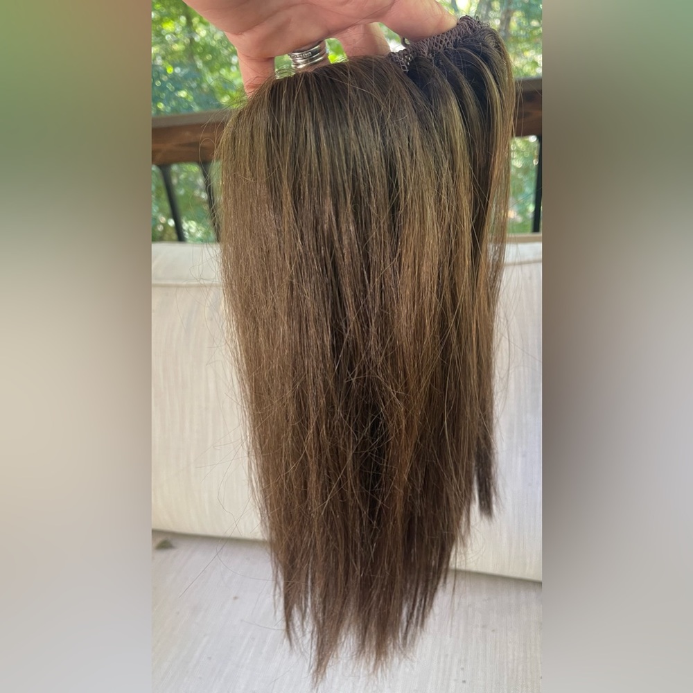 Timeless Hair Extensions 16” Ponytail Brown. NWOT
